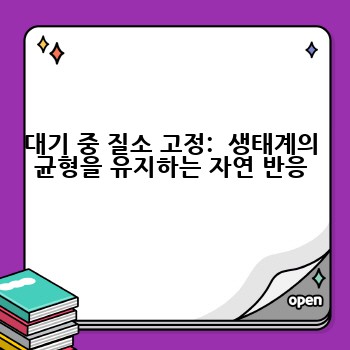 대기 중 질소 고정:  생태계의 균형을 유지하는 자연 반응