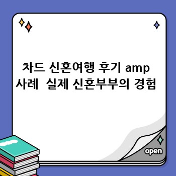차드 신혼여행 후기 amp 사례  실제 신혼부부의 경험