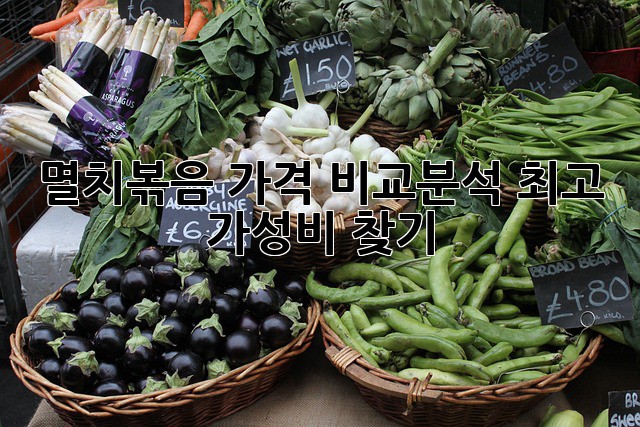 멸치볶음 가격 비교분석: 최고 가성비 찾기!