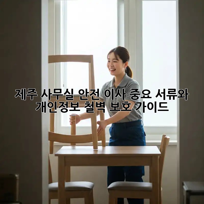 제주 사무실 안전 이사: 중요 서류와 개인정보 철벽 보호 가이드