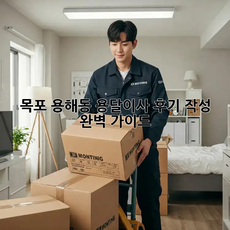 목포 용해동 용달이사 후기 작성 완벽 가이드