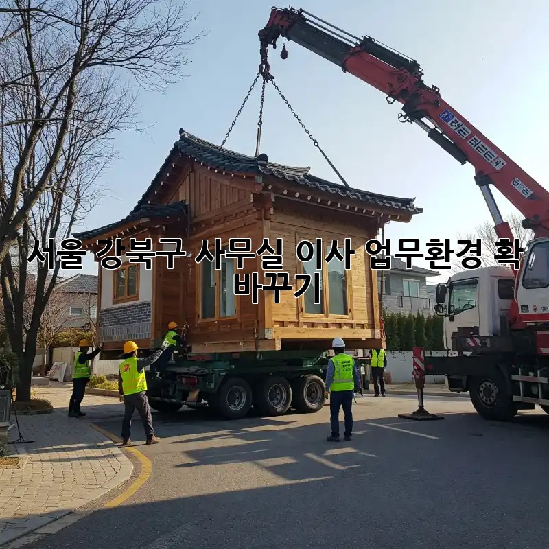 서울 강북구 사무실 이사, 업무환경 확 바꾸기!